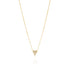 Pave Heart Necklace - Gold
