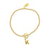 Charmed Bubble Letter Bracelet