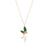 Butterfly Gem Necklace - Malachite