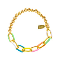 Enamel Link Bubble Bracelets