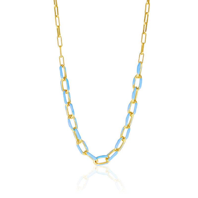 Enamel Link Necklaces