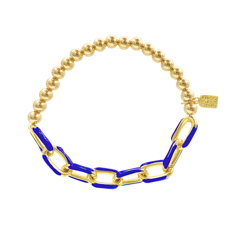 Enamel Link Bubble Bracelets