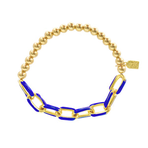 Enamel Link Bubble Bracelets