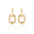 Petite Double Link Pave Earring