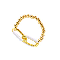 Enamel Link Bubble Rings