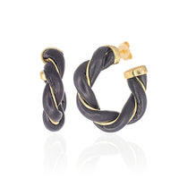 Braided Leather Hoop