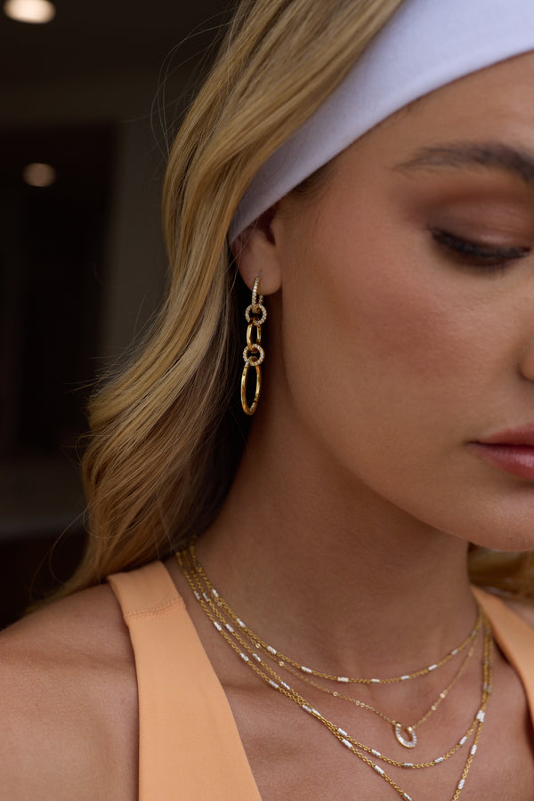 Ringlet CZ Earring