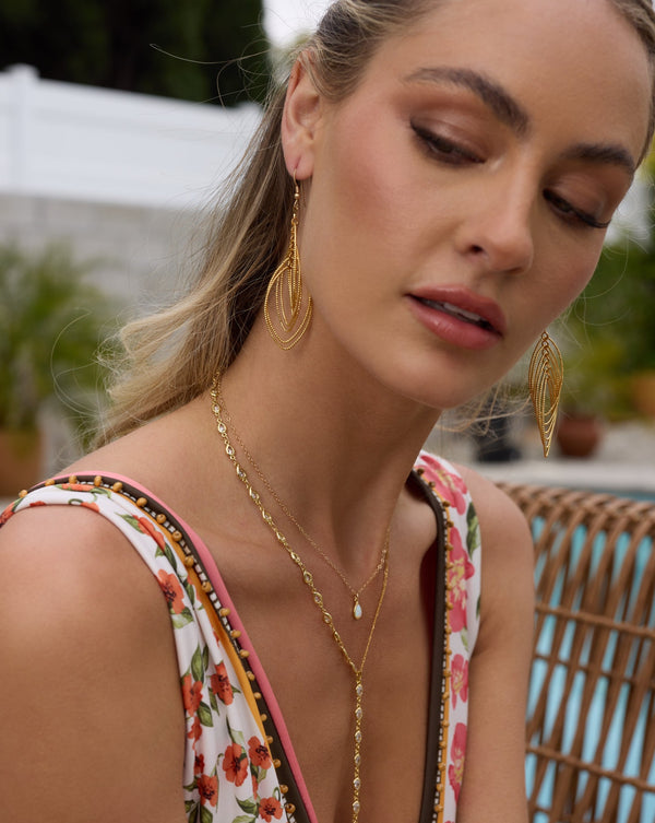 Opal Droplet Necklace