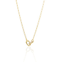 Petite Double Link Pave Necklace