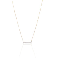 Petite Pave Link Necklace