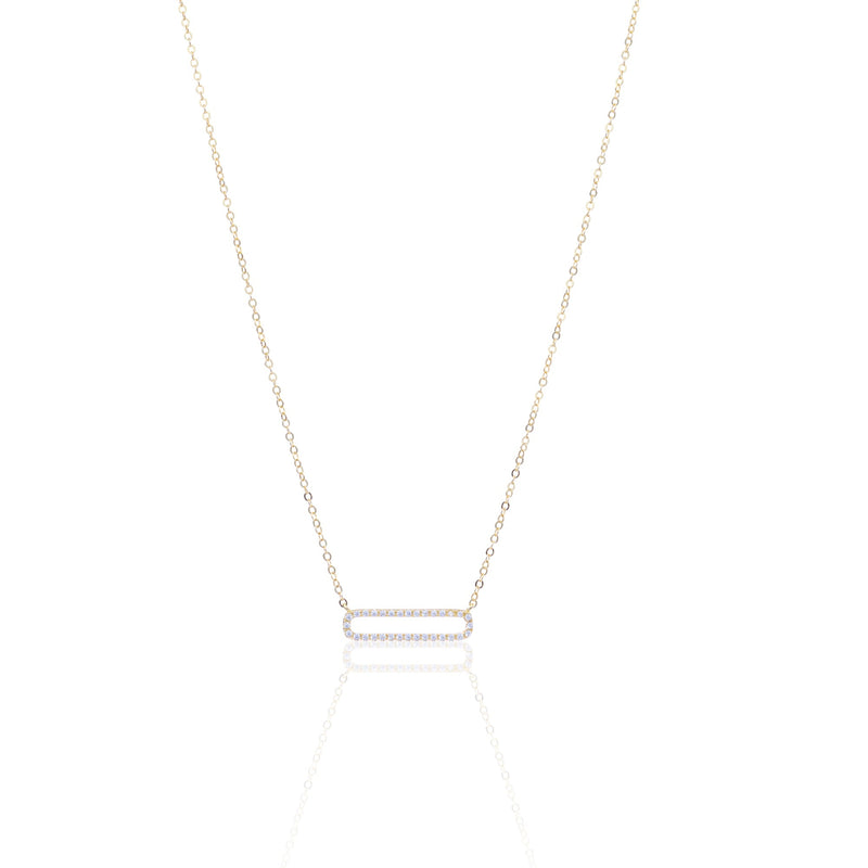 Petite Pave Link Necklace