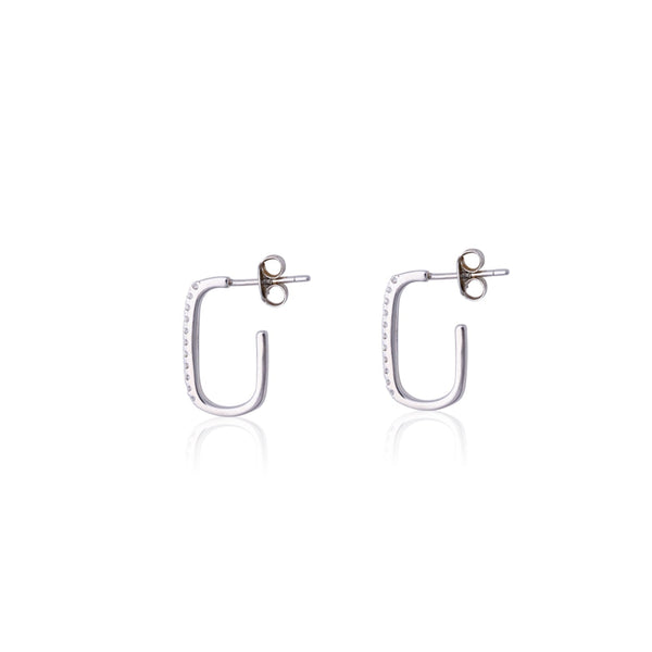Pave Frame Hoop