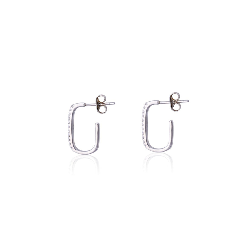 Pave Frame Hoop
