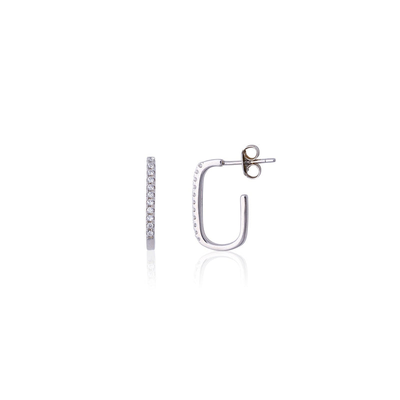 Pave Frame Hoop
