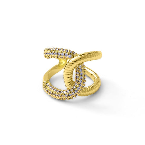 Encircled Adjustable Ring
