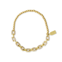 Pave Link Bubble Bracelet