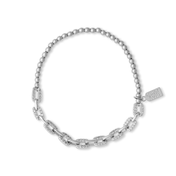 Pave Link Bubble Bracelet