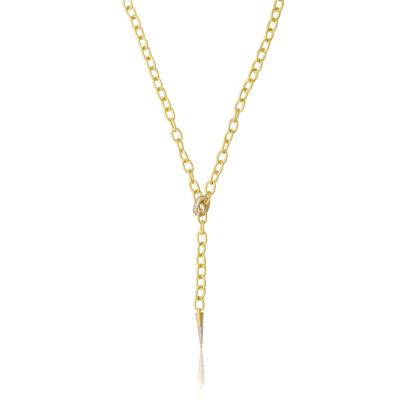 Pave Link Lariat