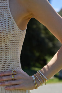 5MM Mixed Metal Bubble Bracelet