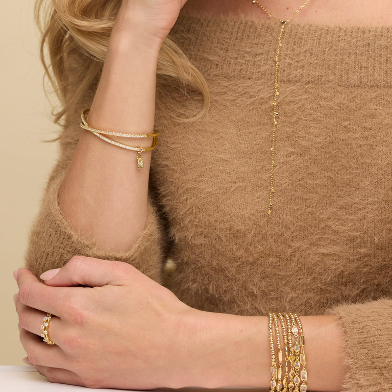 Pave X Cuff