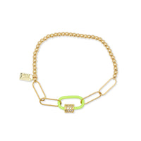 Enamel Luca Lock Bubble Bracelet