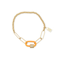 Enamel Luca Lock Bubble Bracelet
