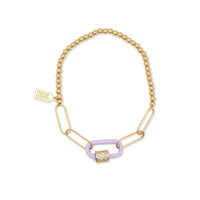 Enamel Luca Lock Bubble Bracelet