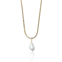 Slinky Fire Pearl Necklace
