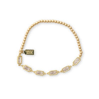 CZ Block Bubble Bracelet