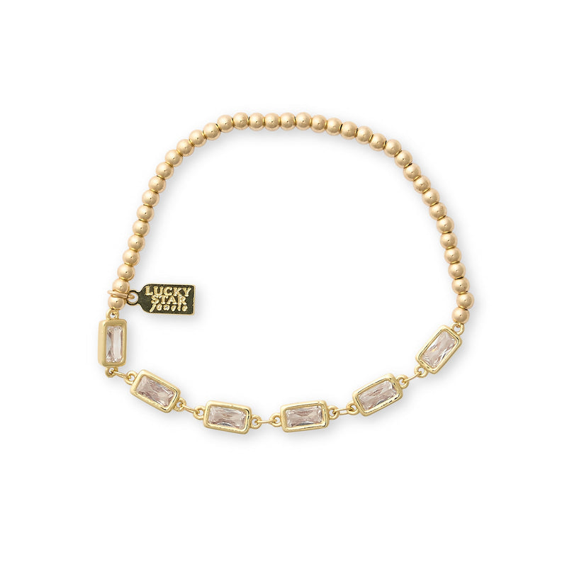 CZ Block Bubble Bracelet