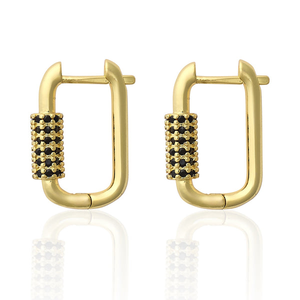 Luca Noir Hoop
