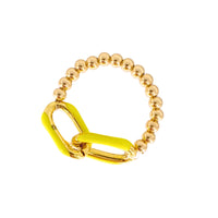 Enamel Link Bubble Rings