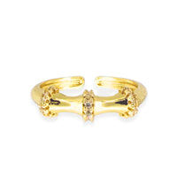 Bamboo Pave Ring