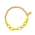 Enamel Link Bubble Bracelet - Lemon
