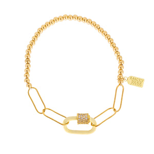 Enamel Luca Lock Bubble Bracelet