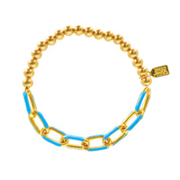 Enamel Link Bubble Bracelets