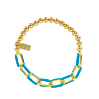 Enamel Link Bubble Bracelets