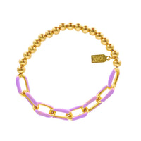 Enamel Link Bubble Bracelets