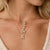 Pave Bubble Letter Necklace