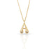 Bubble Letter Initial Necklace