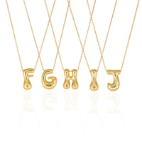 Golden Bubble Letter Necklace