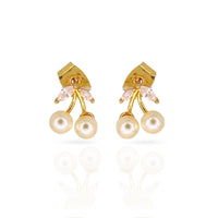 Cherry Pearl Stud