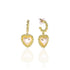 Cupid Heart Pearl Earring