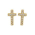 Pave Cross Stud