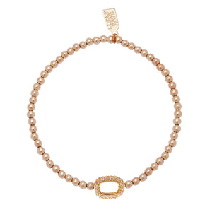 Pave Link Solo Bubble Bracelet