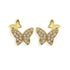 Double Butterfly Stud
