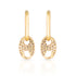 Convertible Double Link Iced Mariner Earring