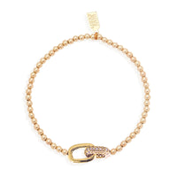 Double Link Pave Bracelet