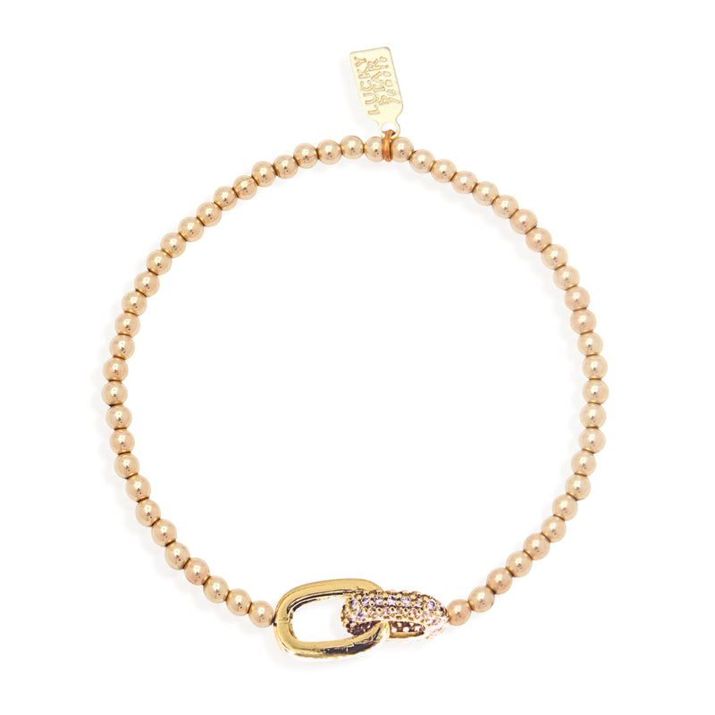 Double Link Pave Bracelet