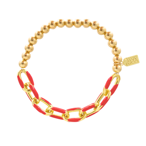 Enamel Link Bubble Bracelets